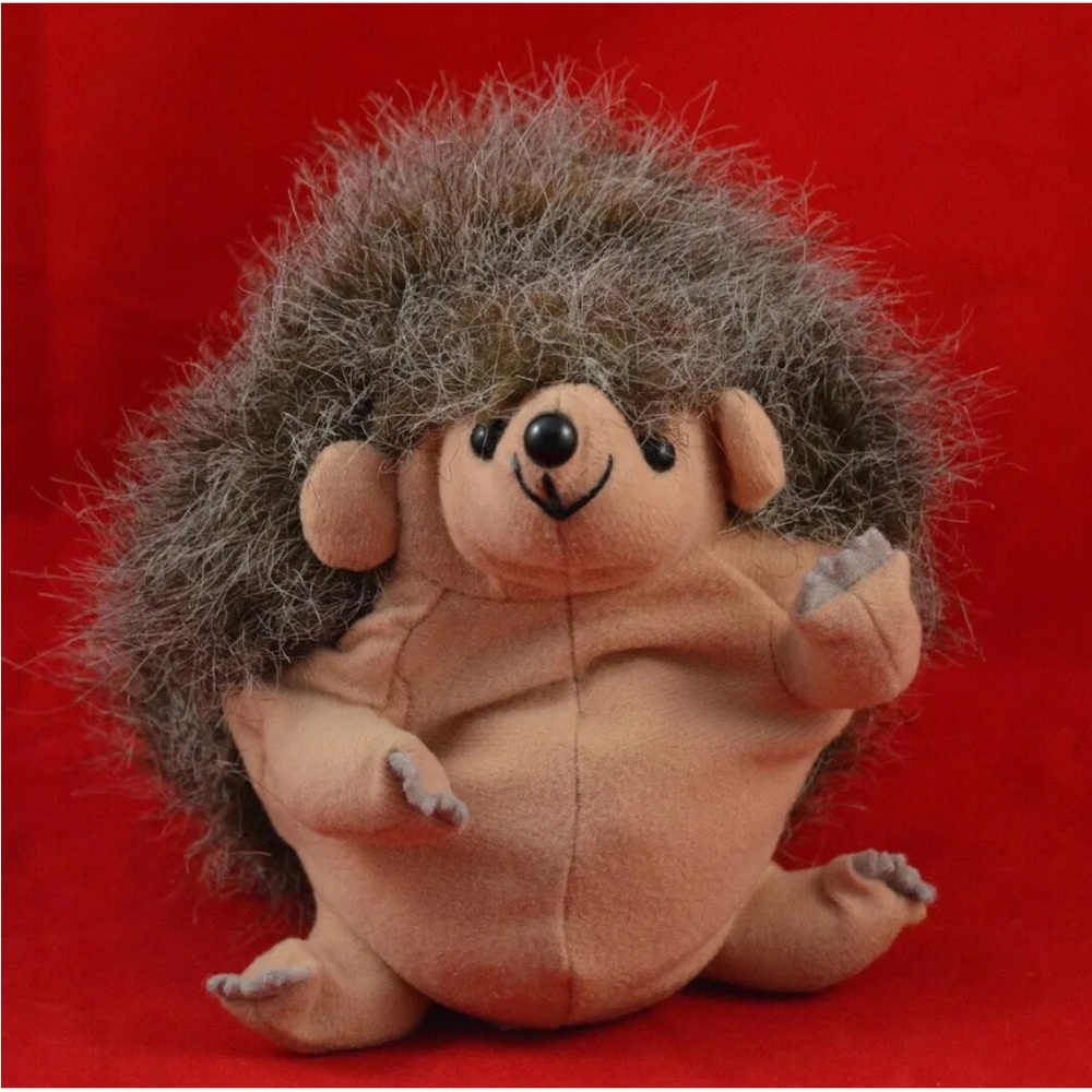Vintage Determined Productions Plush Reversible Hedgehog, 1992 Stuffed Animal
